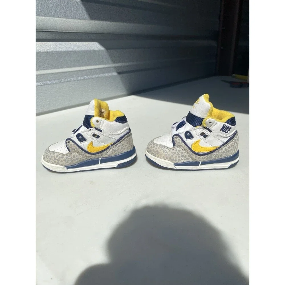 Vintage 2006 Nike Air Assault Toddler Shoes Size 3.5C Elephant Print No Laces